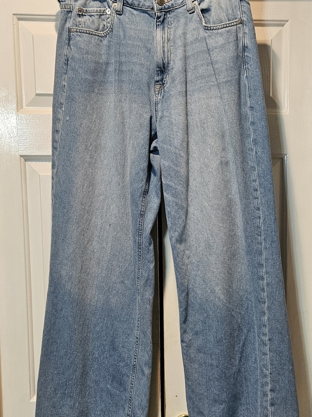 Aeropostale Light Blue High-Rise Wide-Leg Jeans - Women's